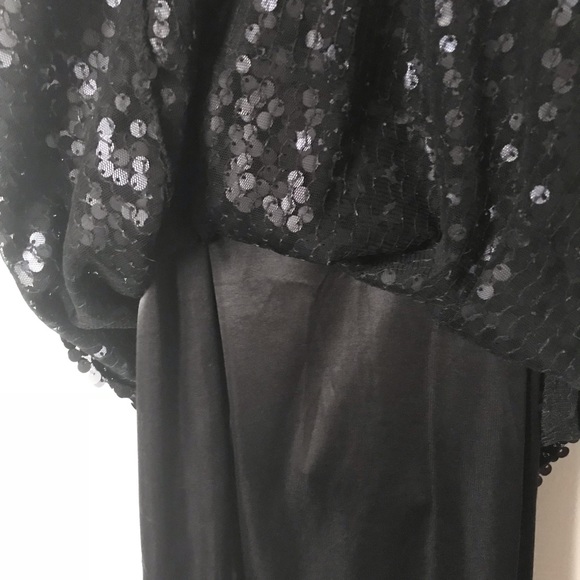 Black Heavy Duty Sequin Tank Top - Picture 4 of 7